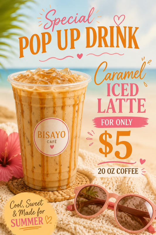 Caramel iced latte