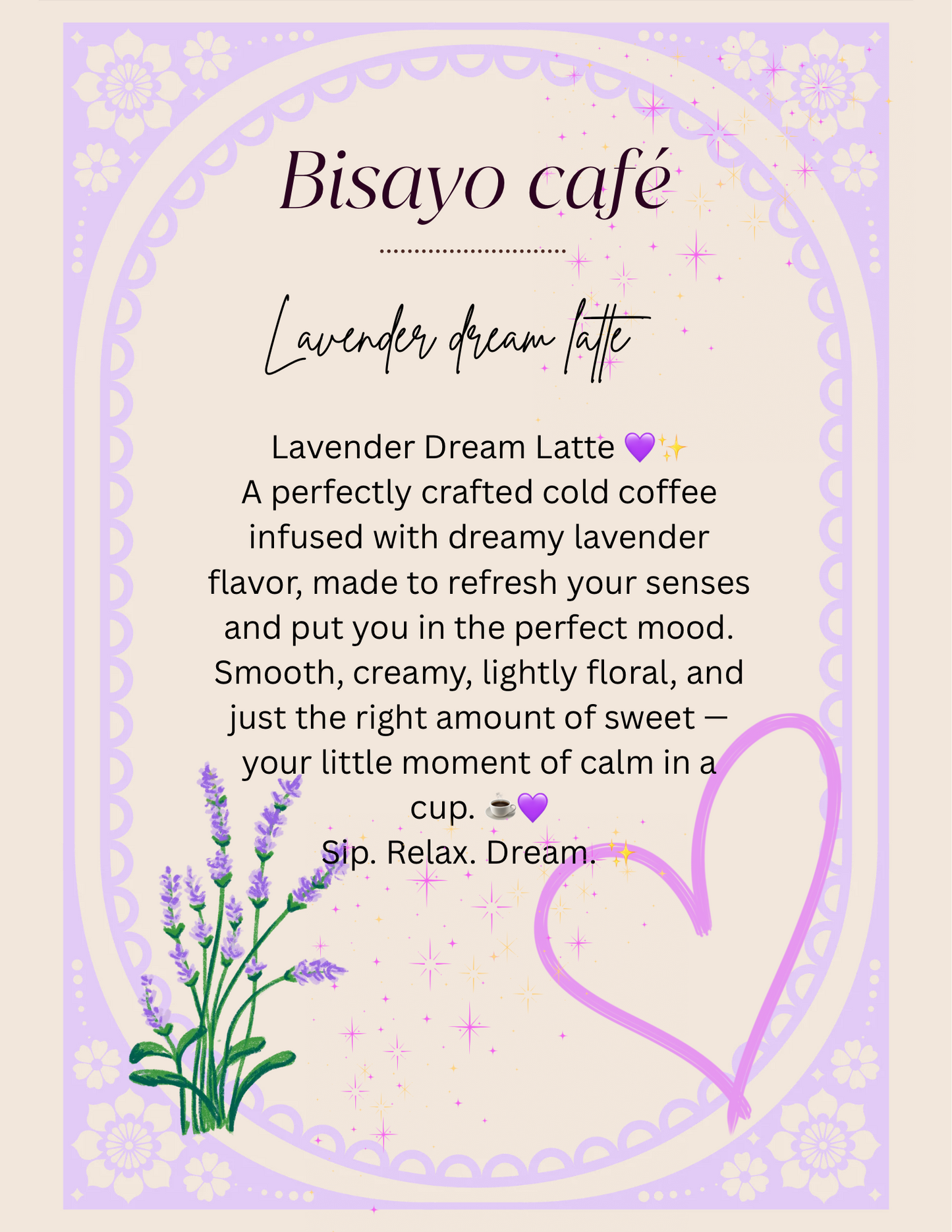 Lavender dream latte